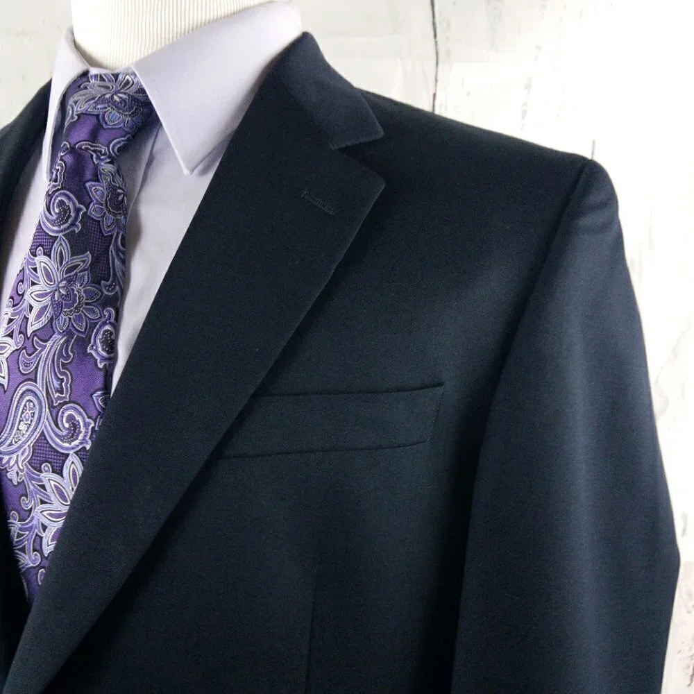 Z2 By Zante Jack Henry 43L Wool 2 Gold Buttons Blue Blazer Sport Coat